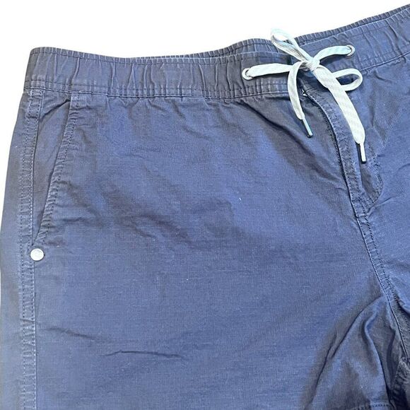 Vuori Women's Charcoal Ripstop Shorts DuraTerra Drawstring Athleisure Size XL - Picture 4 of 7